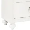 Samuel Lawrence Furniture S458-450 Bella White - Kids 2-Drawer Usb Charging Nightstand - White