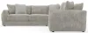 Jackson Furniture Industries 2306/63/59/73-01 Bucktown - 3 Piece Sectional With Extra Thick Cuddler Seat Cushions - Parchment