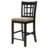 CoasterEveryday 105279 Lavon - Wood Counter Chair (Set of 2) - Tan / Espresso