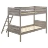 CoasterEveryday 400818 Ryder - Wood Twin Over Twin Bunk Bed - Weathered Taupe