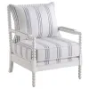 CoasterElevations 903835 Blanchett - Upholstered Bobbin Accent Chair - White And Navy