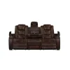 New Classic U5483-30P2-BRN Chester - Reclining Sofa With Power Headrest & Footrest - Brown