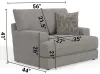 Jackson Furniture Industries 347001-1703/38-2504/38 Zeke - Chair - Cloud