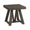 Intercon HR-TA-2424-RCV-C Hearst - End Table - Reclaimed Chevron