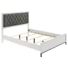 Coaster Fine Furniture 224861Q Sonora - Queen Upholstered Panel Bed - White