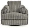 Ashley Furniture 9490361 Tie-Breaker - Swivel Glider Recliner - Fog