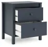 Ashley Furniture EB1528-292 Simmenfort - Two Drawer Night Stand - Navy Blue