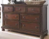 Ashley Furniture B697/31/36/46/58/56/97/92 Ashley Furniture B697/31/36/46/58/56/97/92 Porter - 7 Pc. - Dresser, Mirror, Chest, King Panel Bed, Nightstand - Rustic Brown