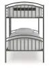 Ashley Furniture PCB400-59 Lanceburg - Twin/Twin Bunk Bed With Ladder - Gray