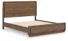 Ashley Furniture PCB386B5 Fortlorn - California King Panel Bed - Walnut Brown