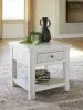Ashley Furniture T729-2 Robbinsdale - Square End Table - Antique White