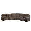 New Classic 28-U5853-7PS Gaia - 7 Piece P2 Power Sectional - Brown