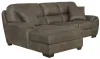 Jackson Furniture Industries 4043/75/42-19 Jackson Furniture Industries 4043/75/42-19 Royce - 2 Piece Sofa Chaise (RSF Loveseat / LSF Chaise) - Brown