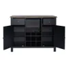 Liberty Furniture 186B-SR4836 Liberty Furniture 186B-SR4836 Carolina Crossing - Server - Black / Antique Honey