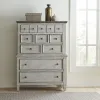 Liberty Furniture 824-BR41 Heartland - 5 Drawer Chest - Antique White / Tobacco Tops