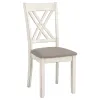 CoasterEveryday 190721 Fortress - 7 Piece Rectangular Dining Set - Vintage Vanilla