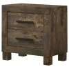 CoasterEveryday 222632 Woodmont - 2-Drawer Nightstand - Rustic Golden Brown