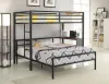 CoasterEssence 300279F Fisher - Metal Full Open Frame Bed - Gunmetal
