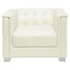 CoasterElevations 505393 Chaviano - Upholstered Track Arm Accent Chair - Pearl White