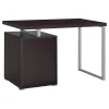 CoasterEveryday 800519 Brennan - 3-Drawer Office Computer Desk - Cappuccino