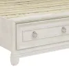 Samuel Lawrence Furniture S884-BR-K2 Orleans - Queen Upholstered Storage Bed With LED Lights - White