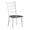 Intercon KA-CH-669W-GWH-RTA Kona - Ladder Chair - Gray / White