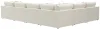 Jackson Furniture Industries 2235/36/31/59/76-16 Jackson Furniture Industries 2235/36/31/59/76-16 Ritzy - 6 Piece Modular Sectional (RSF Chaise) - Bone
