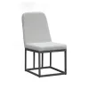 Intercon NV-CH-380C-MCA-RTA Navarro - Outdoor Dining Upholstered Side Chair - Mocha