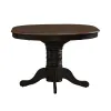 Liberty Furniture 186B-CD-PED Carolina Crossing - Pedestal Table - Black / Antique Honey