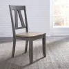 Liberty Furniture 62-C2500S Lindsey Farm - Splat Back Side Chair - Gray & Sandstone