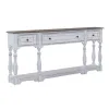 Liberty Furniture 244-AT2002 Magnolia Manor - 3 Drawer Hall Console Table - Antique White