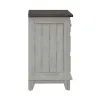 Liberty Furniture 237-BR61 River Place - 3 Drawer Nightstand With Charging Station - Riverstone White & Tobacco