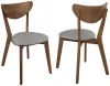 CoasterEveryday 108082 Alfredo - Dining Side Chair (Set of 2) - Gray And Natural Walnut