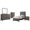 CoasterEveryday 212421T-S5 Watson - 5 Piece Twin Bedroom Set - Gray Oak