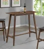 CoasterEveryday 101436 Finnick - Rectangular Pub Height Bar Table - Walnut