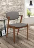 CoasterEssence 105352 Malone - Padded Wood Dining Arm Chair (Set of 2) - Dark Walnut