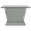 CoasterElevations 723448 Taffeta - Glass Top Mirrored Acrylic Coffee Table - Silver