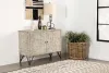 CoasterEssence 959652 Eileen - 2 Door Wood Storage Accent Cabinet - White Washed