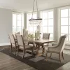 CoasterEssence 110291-S7 Brockway - 7 Piece Extension Leaf Dining Set - Barley Brown