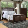 Furniture of America CM7383CK-BED Litchville - California King Bed - Brown Cherry