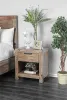 Furniture of America CM7360N Wynton - Nightstand - Weathered Light Oak