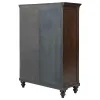 Coaster Fine Furniture 223637 Andover - 6-Drawer Tempered Glass Door Chest - Dark Oak
