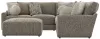 Jackson Furniture Industries 3145/63/59/73/28-28 Jackson Furniture Industries 3145/63/59/73/28-28 Turner - 3 Piece Sectional With Cocktail Ottoman - Mushroom
