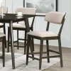 New Classic D1078-22 Rex - Open Back Counter Chair (Set of 2) - Brown