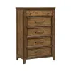 Liberty Furniture 930-BR41 Carolina Park - 5 Drawer Chest - Amber Brown