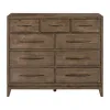 Liberty Furniture 936-BR32 Shaker Lakes - 9 Drawer Chesser - Harvest Brown