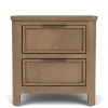 Riverside Furniture 42569 Jaxon - 2-Drawer Nightstand - Casual Mink