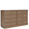 Riverside Furniture 73960 Cascade - 8 Drawer Dresser - Casual Mink