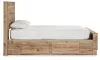 Ashley Furniture B1050B28 Ashley Furniture B1050B28 Hyanna - Twin Panel Bed With 2 Side Storage - Tan