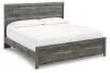 Ashley Furniture B1290/31/36/72/99 Ashley Furniture B1290/31/36/72/99 Bronyan - King Panel Bed - 4 Pc. - Dresser, Mirror, King Bed - Dark Gray